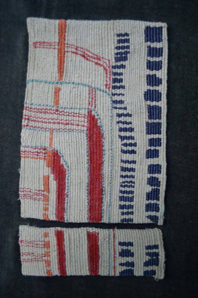 Gemini II 17.5x13.5” Linen, rayon, silk Tapestry weaving